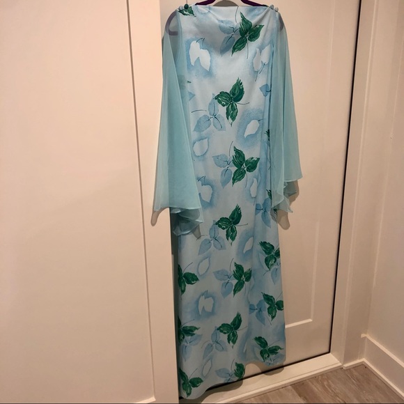 Unique, gorgeous vintage (1960s-70s) maxi dress - Picture 3 of 11